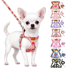 Lukovee small dog harness shown from the front.