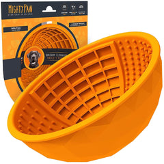 Mighty Paw Dog Slow Feeder Bowl shown from the front.