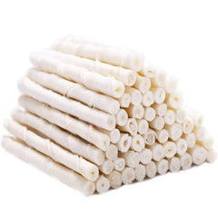 MON2SUN rawhide twist sticks shown with the front of the package.