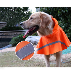 NACOCO dog raincoat detail showing its adjustable belly strap.