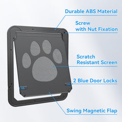 NAMSAN Cat Screen Door passage opening shown from the front.