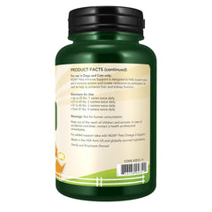 NOW Pets Immune Support packaging viewed from the side.
