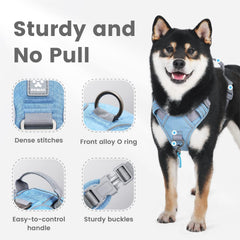 Pawaii no-pull dog harness front O-ring leash attachment.
