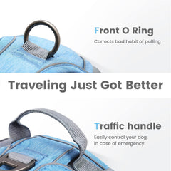 Pawaii no-pull dog harness top handle for quick restraint.