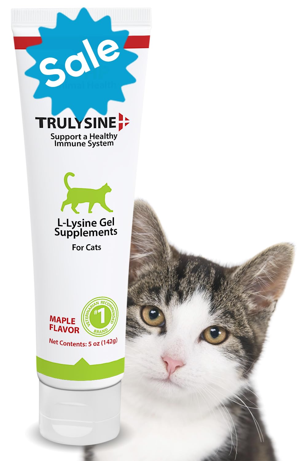 Pet Health Pharma L-Lysine gel supplement shown in a front-facing product view.