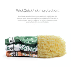 Pet Parents washable dog diaper laid flat to show the wrap shape.