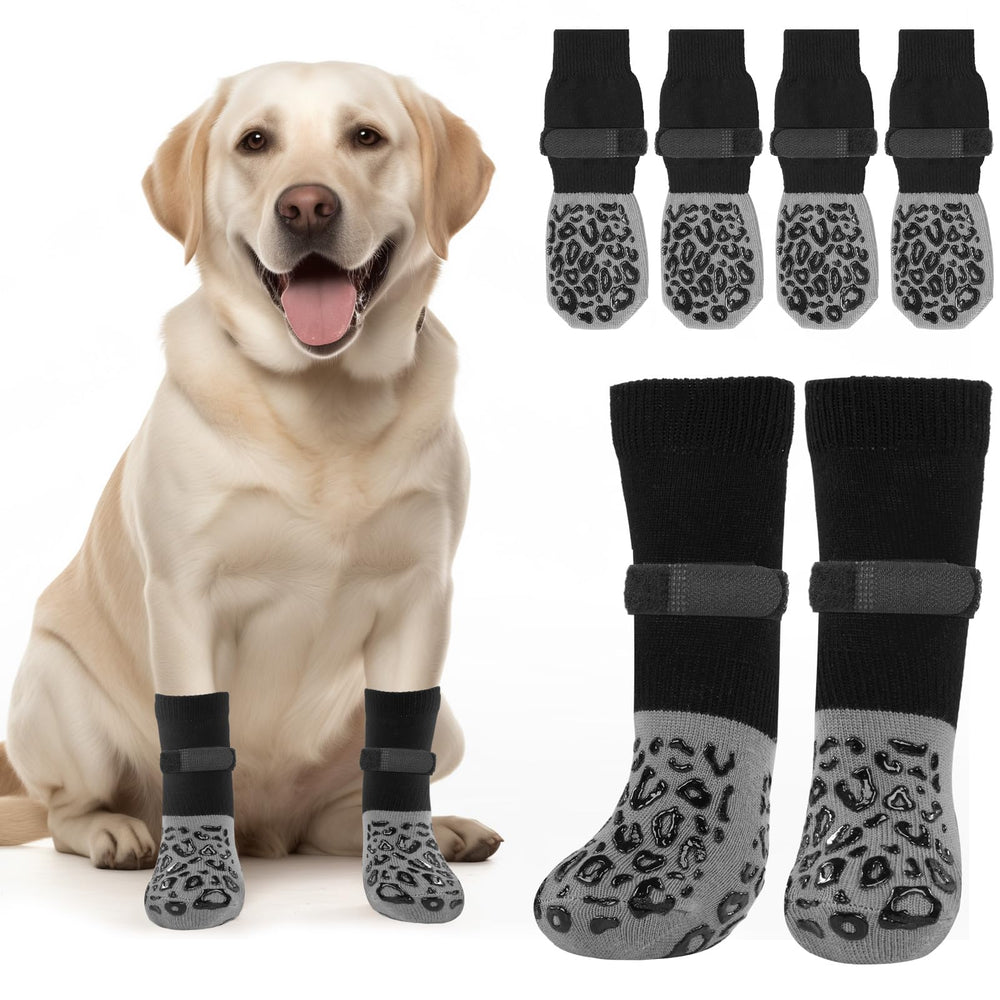 PICK FOR LIFE dog socks shown as a grey pair.
