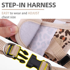 PUPTECK small dog harness shown in its step-in design.