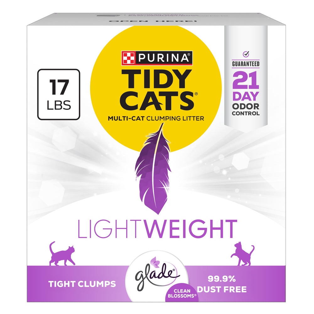Purina Tidy Cats LightWeight litter package shown from the front.