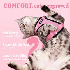 rabbitgoo cat harness detail showing its dual quick-release buckles.