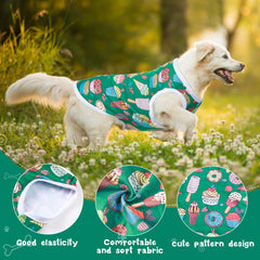 Saintrygo dog shirt fabric shown in a close-up of its flat-knit texture.