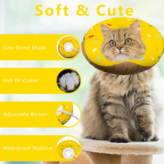 Seyezo Cat Cone Collar worn by a cat during recovery.