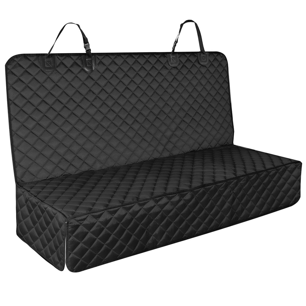 Smatto Back Seat Cover for Dogs shown from the front with its full bench-cover shape.