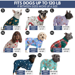Spark Paws dog pajamas with a close view of the soft fleece interior.