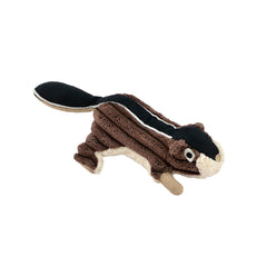 Tall Tails Chipmunk plush squeaker dog toy shown from the front.