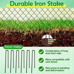 Threehoney U-shaped ground stake shown from a profile angle.