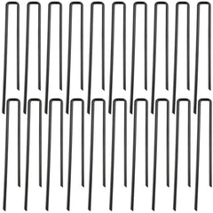 Threehoney U-shaped ground stakes shown as a 20-piece pack.
