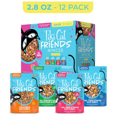 TIKI PETS Tiki Cat Friends wet cat food package shown from an alternate angle.