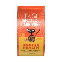 TIKI PETS Tiki Cat dry cat food bag shown from the front.