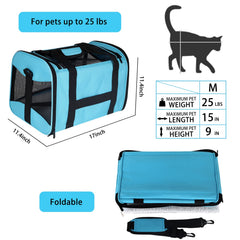 Top tasta Cat Carrying Case showing its mesh panels on the sides and top.