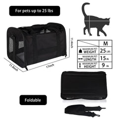 Top tasta pet carrier close-up showing the nylon mesh panels on its sides and top.