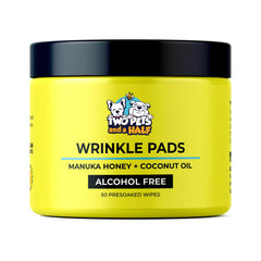 Two Pets and a Half Wrinkle Wipes shown from the front.