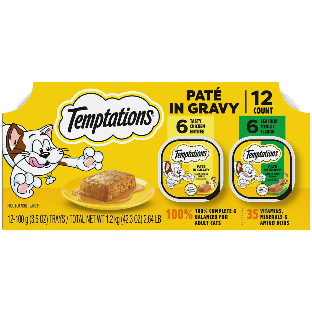 TYCDZ wet cat food variety pack shown from the front.
