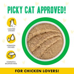 Weruva B.F.F. Play chicken and lamb paté shown in a close-up of its texture.
