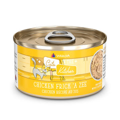 Weruva Chicken Frick 'A Zee cat food can shown from the front.
