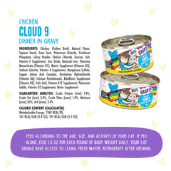 Weruva Chicken Cloud 9 cat food showing its served chicken-and-gravy texture.