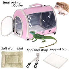 WEVONIGU small animal backpack carrier showing the shoulder straps.