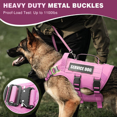 WINSEE Service Dog Vest Harness side view showing the MOLLE panels.