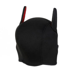 Womalen pup hood mask shown from an alternate angle.