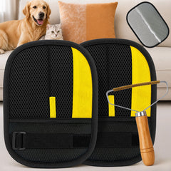 Yochaqute Pet Hair Removal Glove shown from the front.