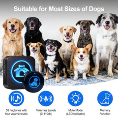 Yoiilifee wireless dog doorbell touch button shown in close-up.