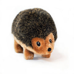 ZippyPaws Hedgehog dog toy close-up showing its fuzzy faux fur texture.