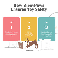 ZippyPaws RopeTugz Santa dog toy shown during a tug-of-war game.