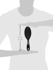 #1 All Systems Pet Pin Brush viewed from an angle to show its molded handle.