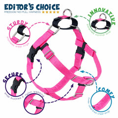 2 Hounds Design dog harness showing its adjustable straps.