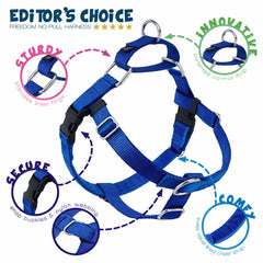 2 Hounds Design Freedom No Pull Dog Harness detail showing the front O-ring.