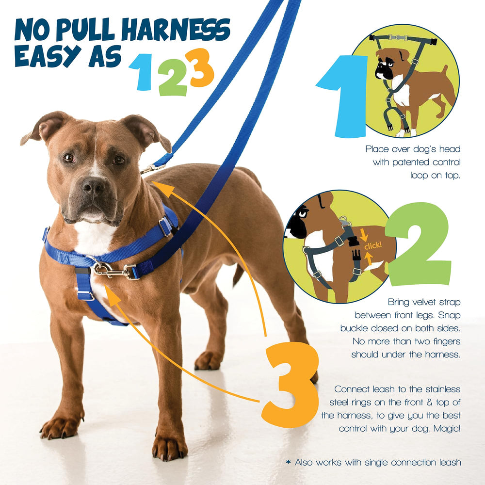 2 Hounds Design Freedom No Pull Dog Harness with a close view of its Swiss Velvet lining.