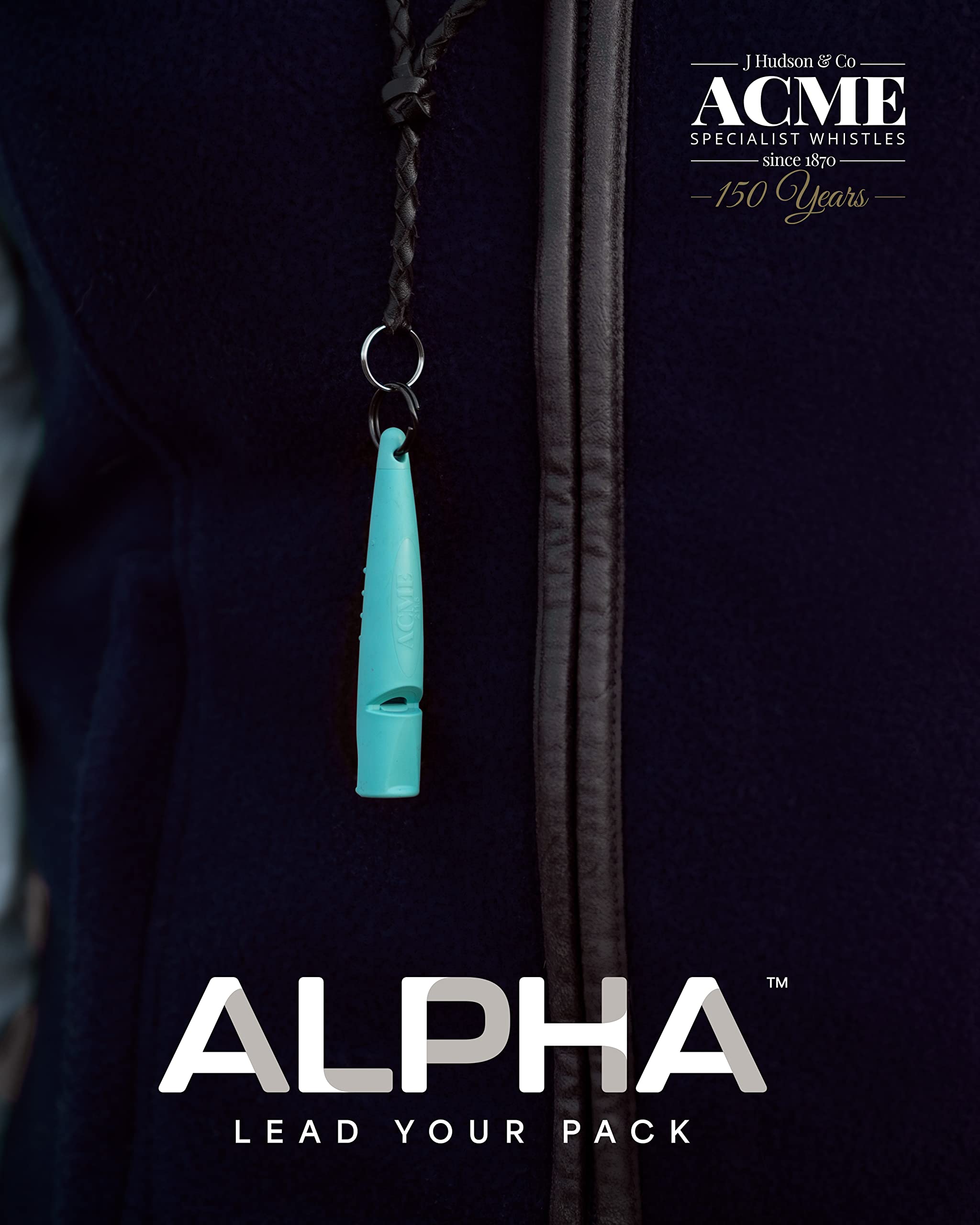 ACME Alpha 211.5 dog training whistle shown in use for dog training.