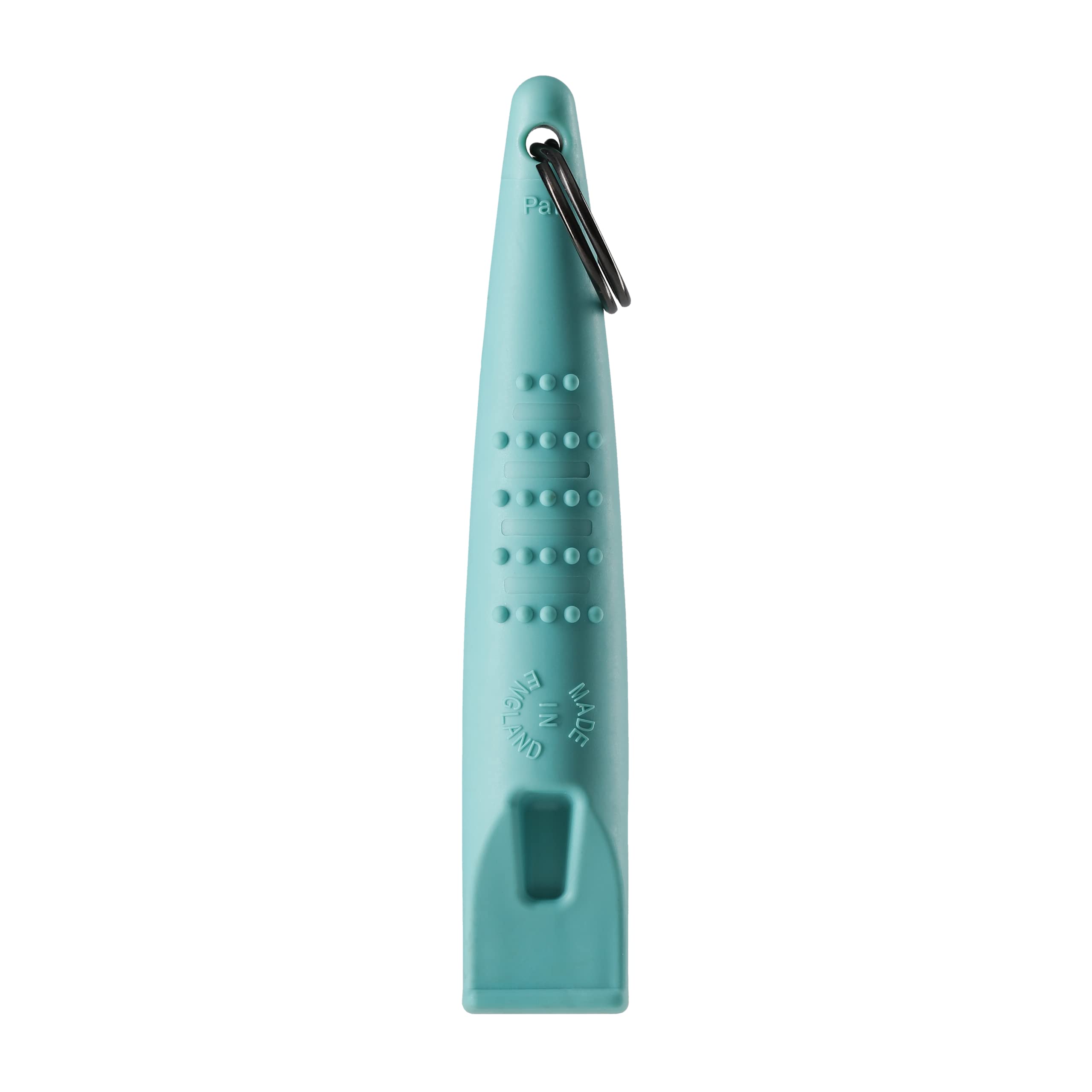 ACME Alpha 211.5 dog training whistle highlighting its turquoise colour.