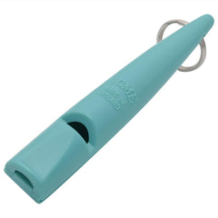ACME 211.5 dog training whistle shown from the front in turquoise.