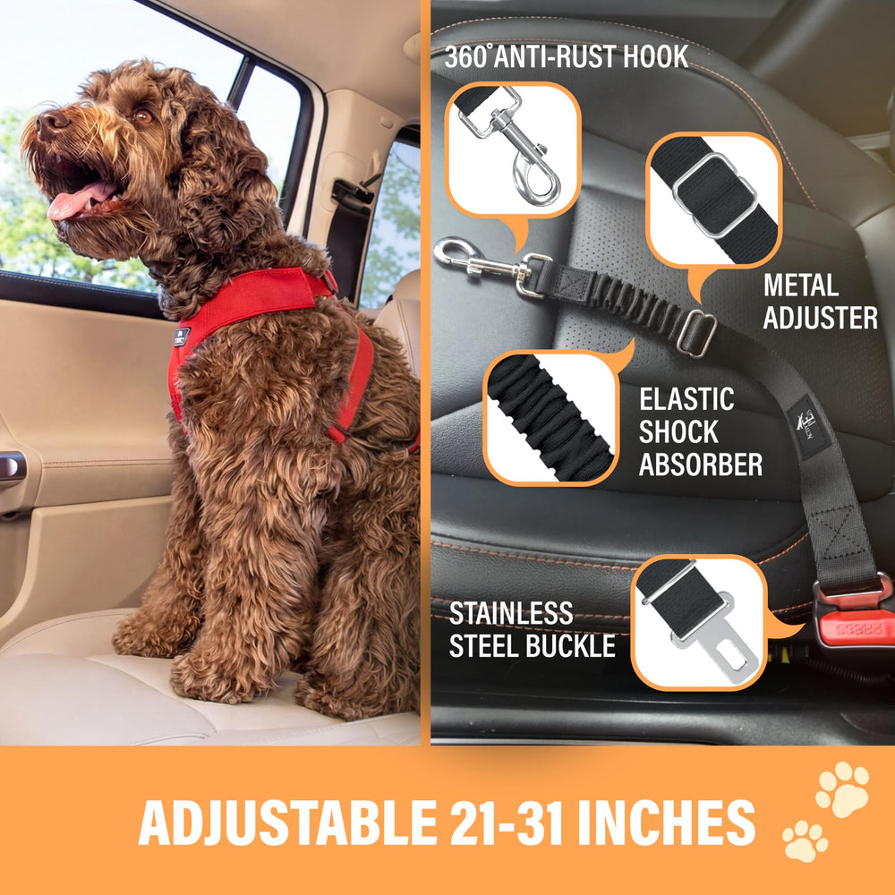 Active Pets Dog Seatbelt detail showing its rotating clasp.