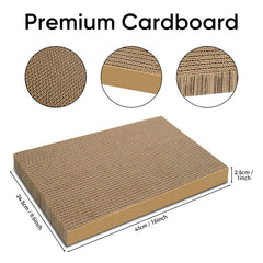 AGYM Cat Scratcher close-up showing the corrugated cardboard surface.