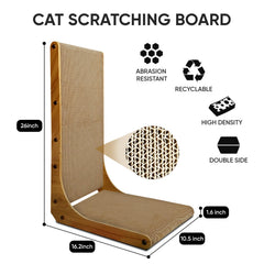 AGYM Cat Scratcher shown from the side to highlight its L-shaped profile.