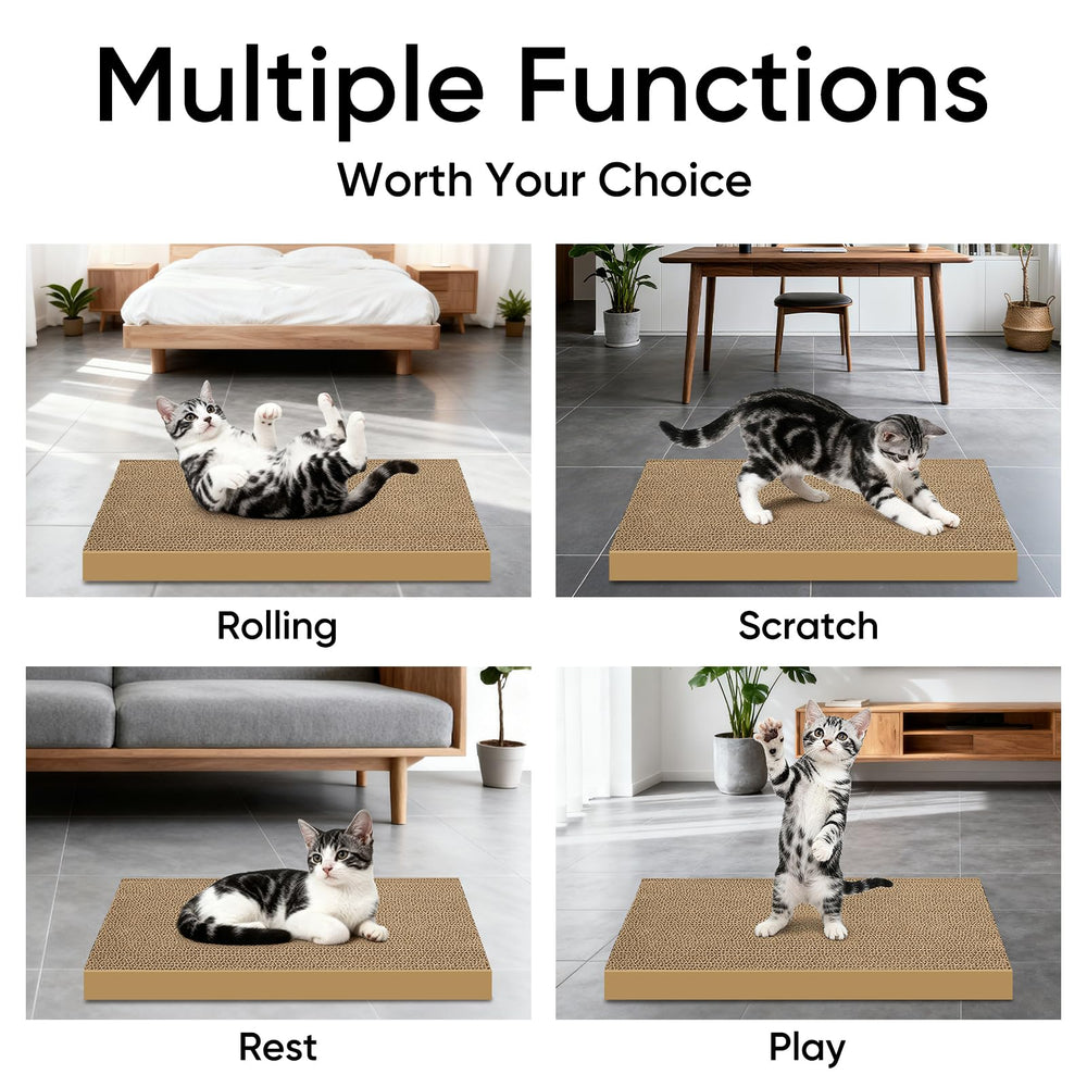 AGYM Cat Scratcher pad shown with its length, width, and thickness.