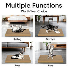 AGYM Cat Scratcher pad shown with its length, width, and thickness.
