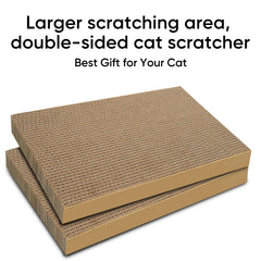 AGYM Cat Scratcher pad showing its two usable cardboard sides.